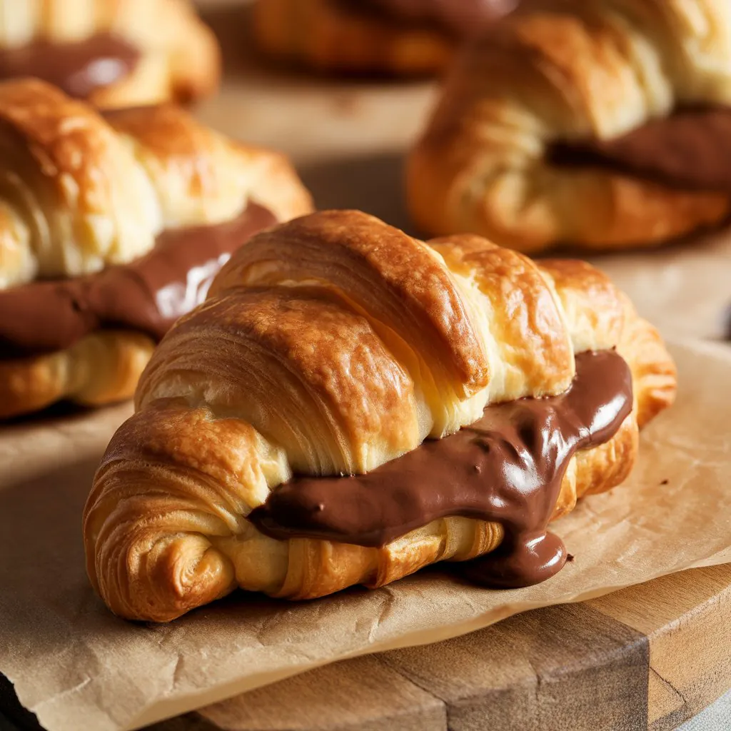 Croissants de chocolate