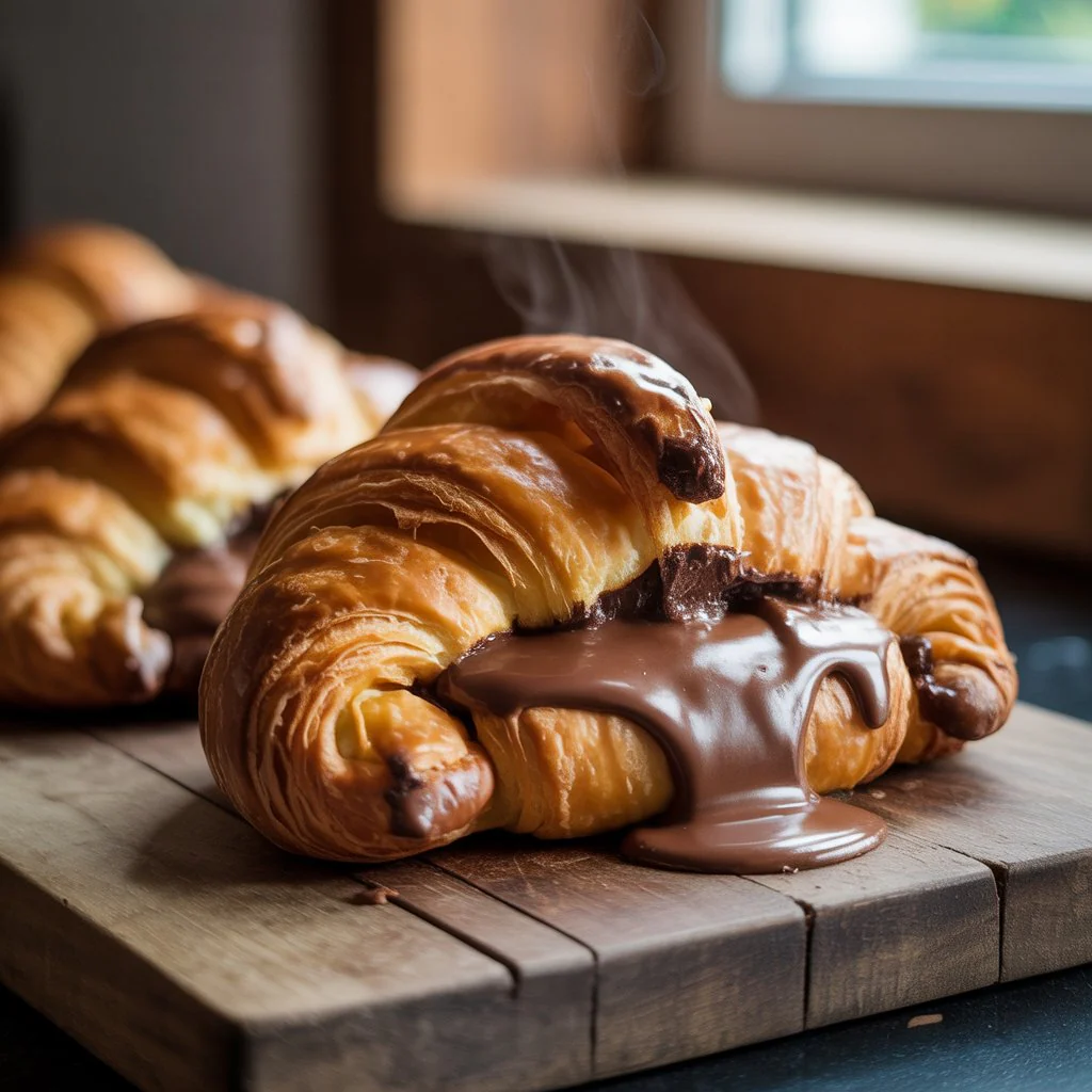 Riquísimos Croissants de chocolate