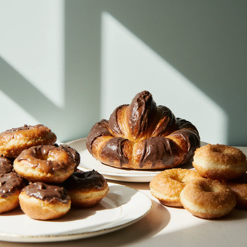 Croissants y donuts variados