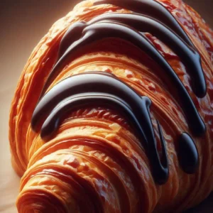 Croissant de chocolate negro