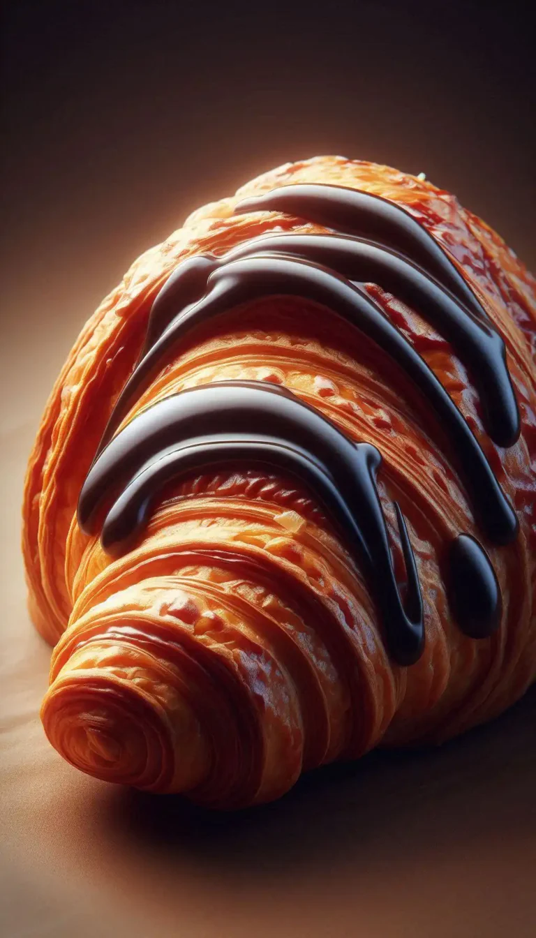 Croissant de chocolate negro
