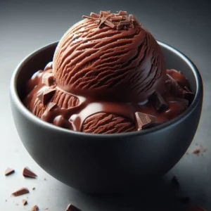 Helado de chocolate
