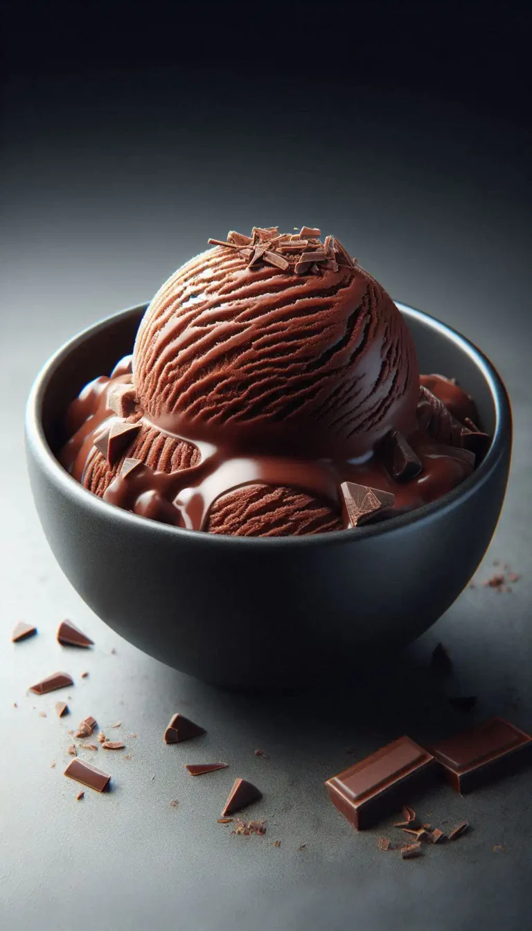 Helado de chocolate